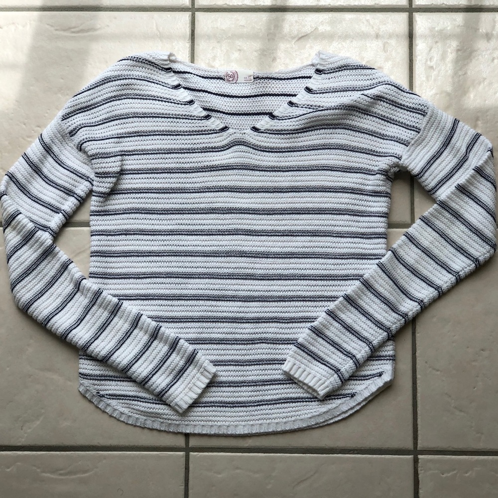 UO Blue and White Striped Sweater